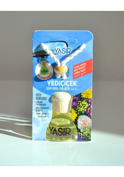 Mini Şişeli Oto Kokusu Yediçiçek Uzun Süre Kalıcı Araç Kokusu, Dekoratif Cam Şişe Tasarımı Çiçeksi
