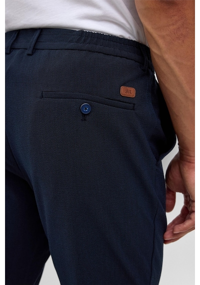Süvari Lacivert Slim Düz Jogger Pantolon