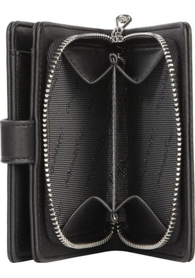 Cengiz Pakel Kadın Mini Boy Çıt Çıt Detaylı Cüzdan 65315 - Siyah 65315-siyah Siyah