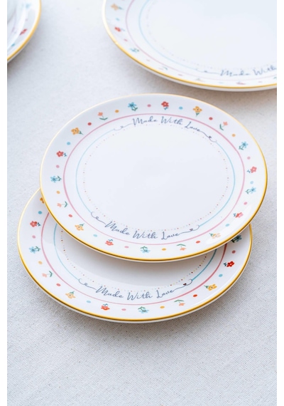 Acar Livaldi 6 Parça Pasta Tabağı - 19 Cm