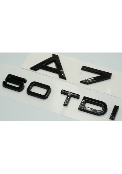 Audi A7 50 Tdi Parlak Siyah Abs 3m 3d Bagaj Yazı Logo