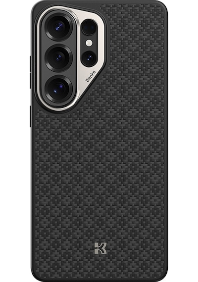 Galaxy Uyumlu S26 Ultra Uyumlu Kılıf M-safe Özellikli Benks Armorpro Armorgrid Serisi Kevlar Kapak Siyah Siyah