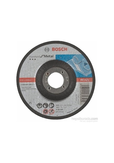 Metal İçin Bombeli Kesme Diski 115 Mm, 22,23 Mm İle Yüksek Performans