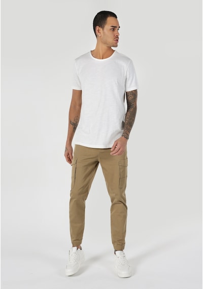 Colin's Colins Regular Fit Bisiklet Yaka Beyaz Erkek Kısa Kol Tişört Cl1058580 Beyaz