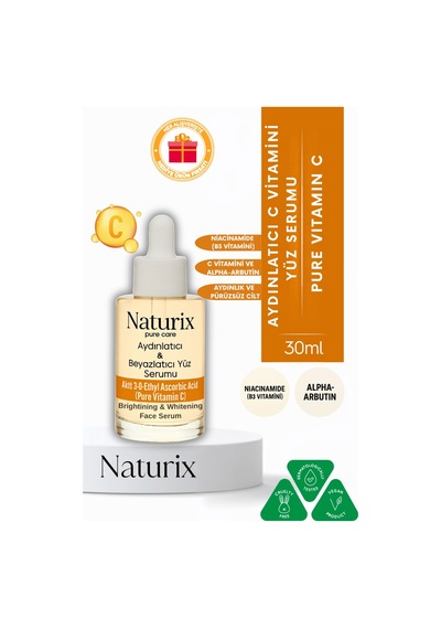 Aydınlatıcı Ve Beyazlatıcı Yüz Serumu C Vitamini Alpha-arbutin & Niacinamide 30ml
