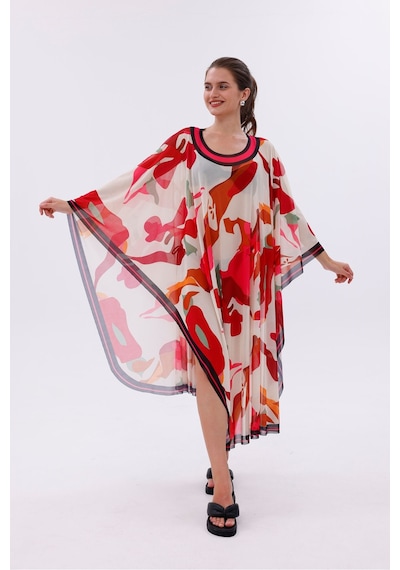Tarzını Seç Kimono Pareo - Tesettür Pareo - Kemer Model 240x135 Cm Çok Renkli