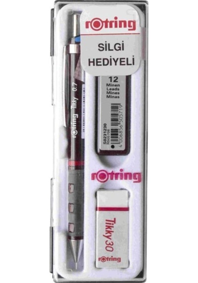 Bordo Tikky Versatil Kalem Silgi Ve Uç Set 0,7mm Çok Renkli