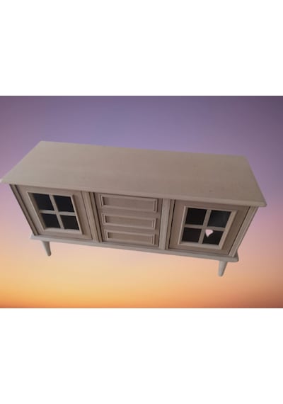 Bengimobilya Tv Sehpası Windovs Model Pencere Ahşap Kayın Avangart Torna Ayak (483190672)
