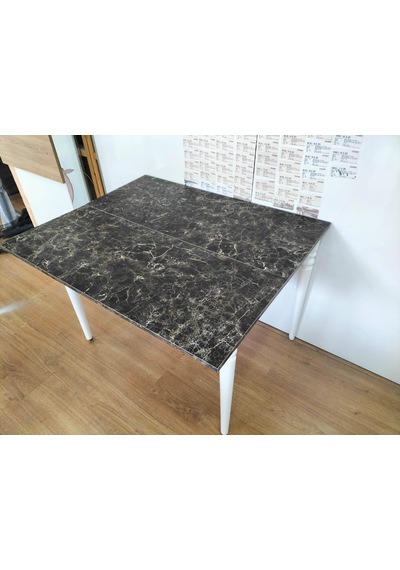 110x45 Katlanır Mutfak Masası Mermer Desen