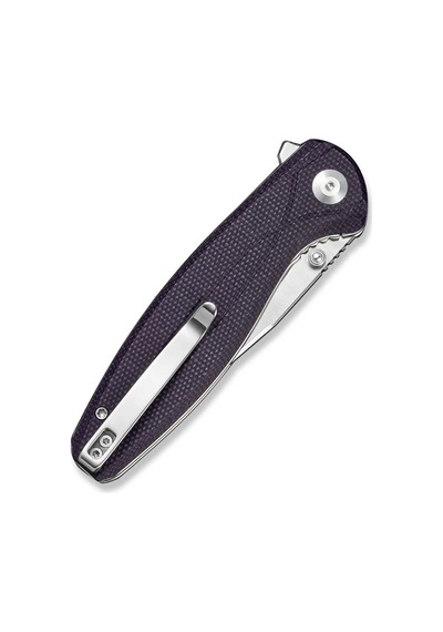 Sencut Vyrce Purple Canvas Micarta Handle Satin Finished D2 Blade Çakı Mor