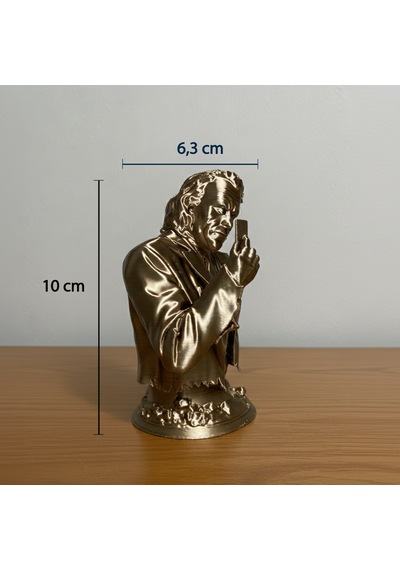 Joker Karakter Biblo - 3d Yazıcı Tasarımı Özel Seri Sinema Figürü 10x6,3 Cm