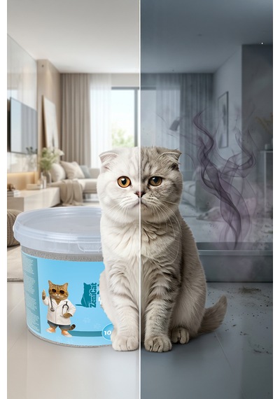 Erken Teşhis Kedi Kumu 2x10 Lt - İnce Taneli Topaklanan Renk Değiştiren Sağlık Takipli Tozsuz Kovalı