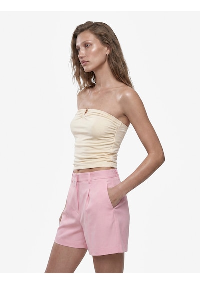 Koton Koton X Melis Ağazat - Viskon Kumaş Cepli Pile Detaylı Mini Şort Pembe 6sak40336pw Gül Koton Koton X Melis Ağazat - Viskon Kumaş Cepli Pile Detaylı Mini Şort Pembe 6sak40336pw Gül