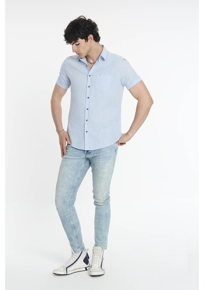 Loft Regular Fit Mavi Erkek Gömlek Lf2024492 Mavi