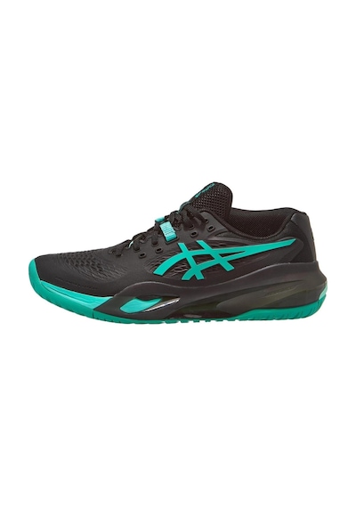 Asics Gel Resolution X Erkek Siyah Yeşil Tenis Ayakkabısı Siyah