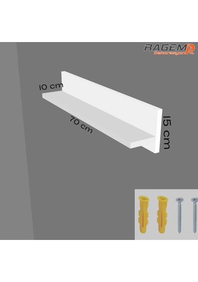 Duvar Rafı Foksiynel Uçan Raf 70x12