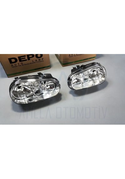 2 X Volkswagen Golf 4 1998-2004 Ön Far Sisli Sol-Sag Takim Depo 480317585