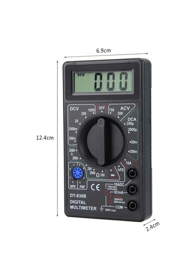 Dt830b Multimetre Dijital Ölçü Aleti Avometre Voltmetre Ampermetre - 294589299