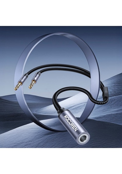 Rocoren Hi-fi Trrs Mikrofon Ve Kulaklık Ayırıcı 3.5mm Y Jack Kablo