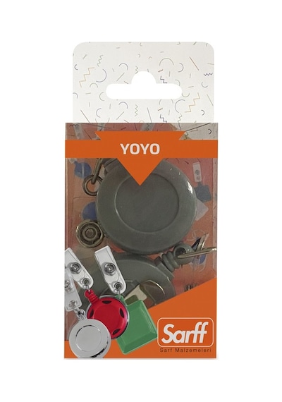 Sarff Yuvarlak Kancalı Eko Gri Yoyo 2 Li Blister