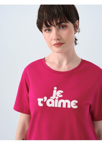 Loft Regular Fit Fuşya Kadın T-shirt Lf2039128 Fuşya