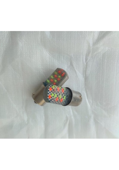 2 Adet Tek Duy 93 Tip Renkli Rgb Ledli Ampul 12v