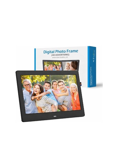 Dijital Fotoğraf Çerçevesi, 7 İnç / 10 İnç, Siyah, Usb Ve Sd Kart Destekli, Video Müzik Saat Ta