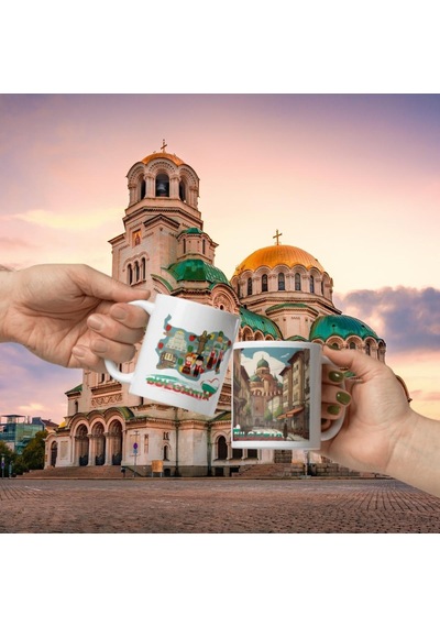 Bulgaristan Kupa Bardak 2 Adet Seyahat Hatıra Bulgaria Mug