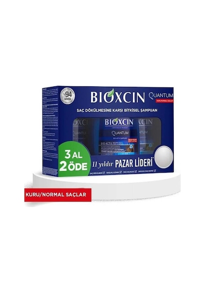 Kuru/normal Saçlar İçin Dökülme Karşıtı Quantum Şampuan 3 Al 2 Öde 300ml
