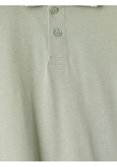 LC Waikiki Lc Waıkıkı Yeşil Polo Yaka Penye Erkek Tişört