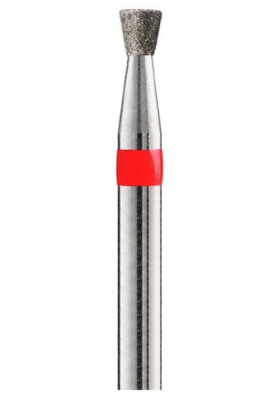 Kristall Elmas Manikür Törpü Ucu Düz Uçlu Ters Konik Model Kırmızı 025