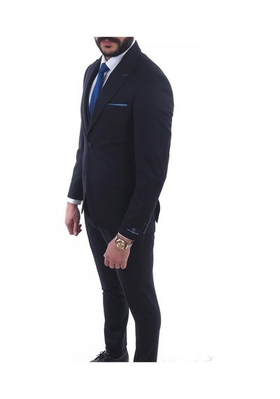 Jan Carlucci Slimfit Yelekli Drop 6 Takım (476249345) Lacivert