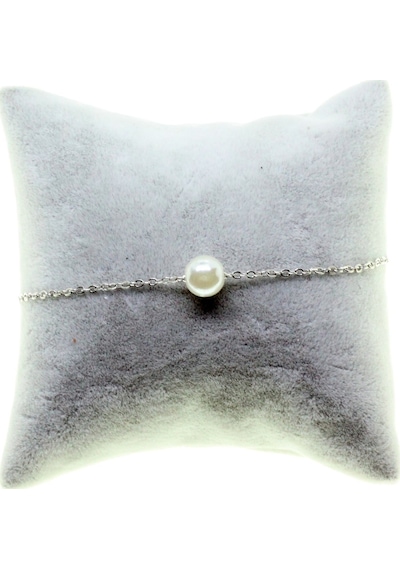 X-Lady Accessories Gümüş Renk Sf Zincir İncili Bijuteri Bileklik - 2873 Çok Renkli