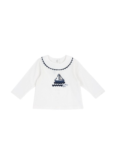 Chicco Kız Bebek Uzun Kollu Tişört 09101187000000 000030 Beyaz