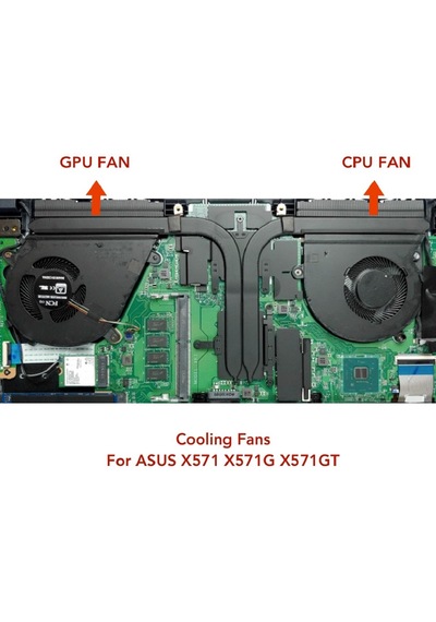 Homyl Asus Mars15 Vx60 Vx60gt Için Cpu Ve Gpu Fan Seti
