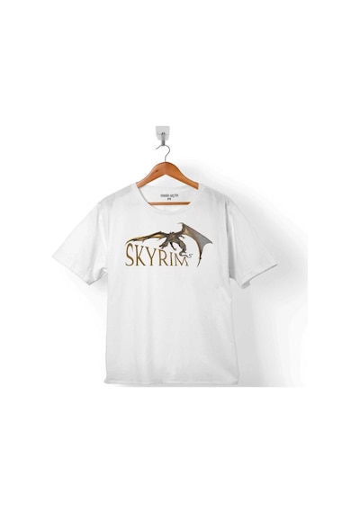Skyrım Dragon Logo The Elder Scrolls V 2 Çocuk Tişört 001