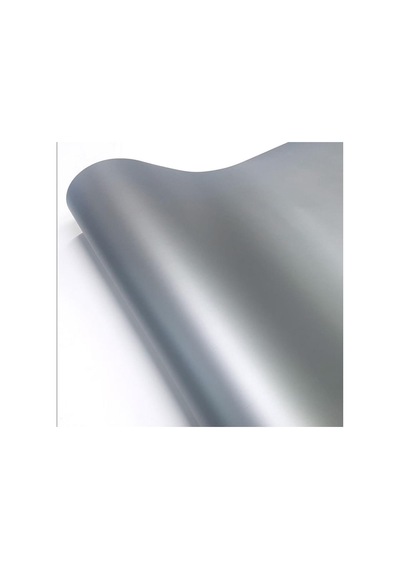 Silver Gümüş Renk Yapışkanlı Folyo Mat Yüzey 61 Cm 1 Metre