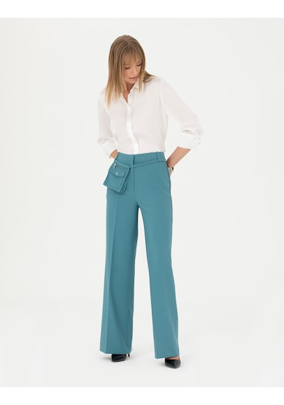Pierre Cardin Kadın Petrol Pantolon 50273084-vr102 Petrol