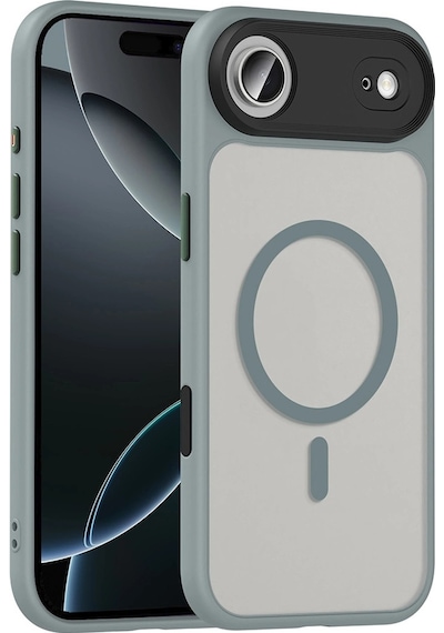 Apple Uyumlu iPhone 17 Air Kılıf Mat Arka Yüzey Wireless Şarj Özellikli Zore Flet M-safe Kapak Çok Renkli