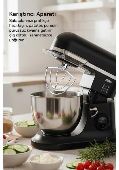 Sinbo SMX-2773 7.5 L 1500 W Dijital Ekranlı Zaman Ayarlı Stand Mikser