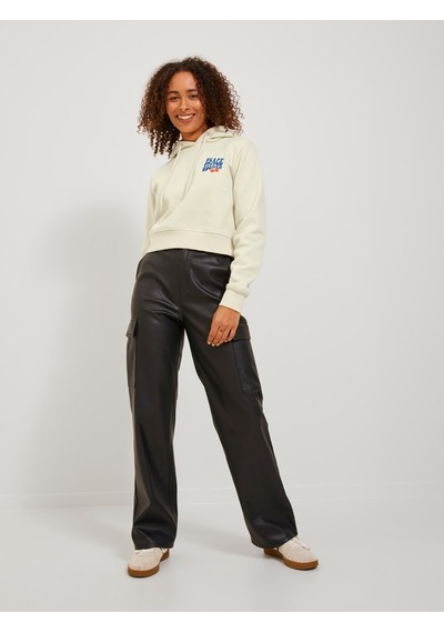 Jjxx Kapüşonlu Rahat Kesim Ekru Kadın Sweatshirt 12241834 001