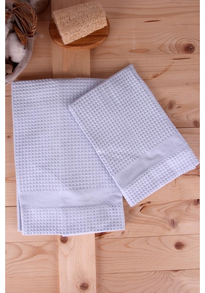 Baveno Çok Amaçlı Pike Havlu Seti 40 x 60 - 60 x 110 2'li Pembe