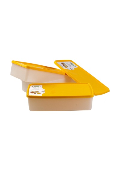 Hobby Life Alaska Nofrost Saklama Kabı 2 Litre 3'Lü Turuncu N1117536