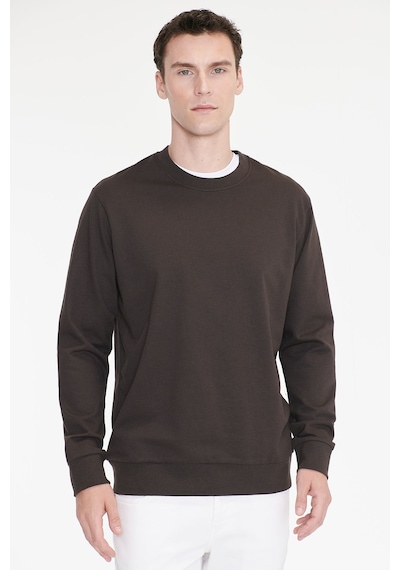 Ac&Co / Altınyıldız Classics Erkek Kahverengı Pamuklu Standart Fit Normal Kesim 2 İplik Bisiklet Yaka Sweatshirt Kahverengi Ac&Co / Altınyıldız Classics Erkek Kahverengı Pamuklu Standart Fit Normal Kesim 2 İplik Bisiklet Yaka Sweatshirt Kahverengi