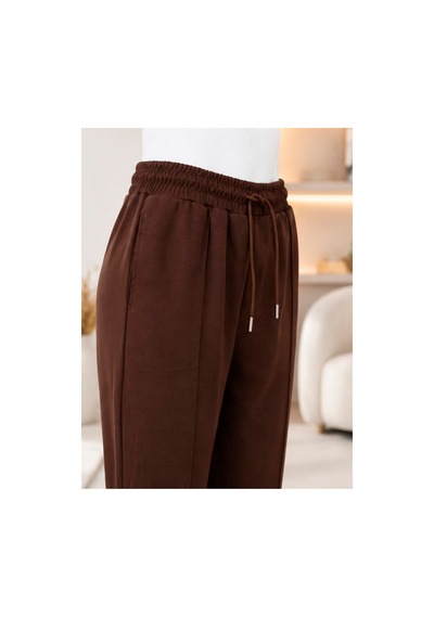 Koko Tekstil Oysho Kumaş Havuş Kesim Pantolon Kahverengi