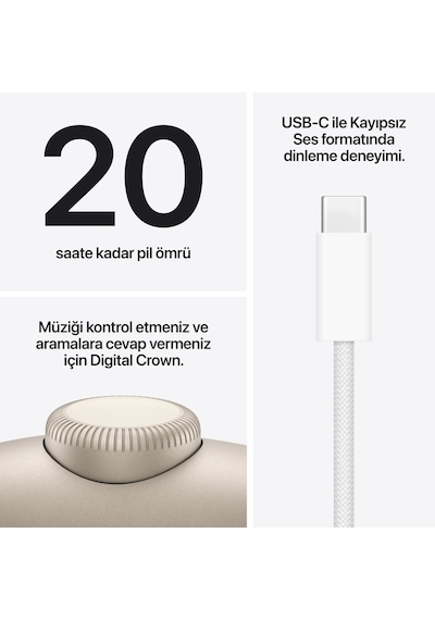Apple MHWK4TU/A Airpods Max 2 Bluetooth 5.0 Kulak Üstü Kulaklık