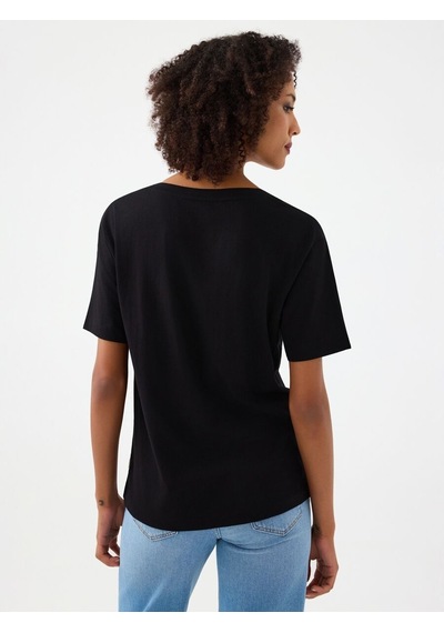 LOFT Regular Fit Kadın Tshirt K.kol Lf2038952 Q1.v1 Siyah