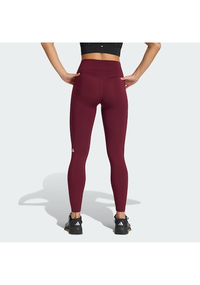 Adidas Hz0872 W 3ss X-over L Kadın Spor Tayt Bordo