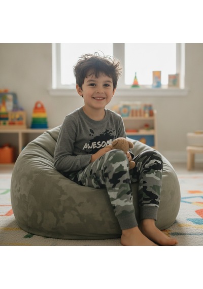 Bonbon Çocuk Gri Renk Baskılı 2'li Takım Cb1033
