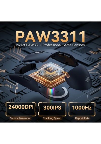 Inca Img-325mx 24k Dpı Paw3311 Sensörlü 1000hz Kablolu Kablosuz Bluetooth Gaming Mouse